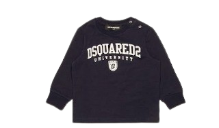 DSQUARED BABY BOY UNIVERSITY SWEATSHIRT NAVY