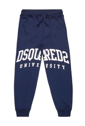 DSQUARED BABY BOY LOGO  UNIVERSITY JOGGER NAVY