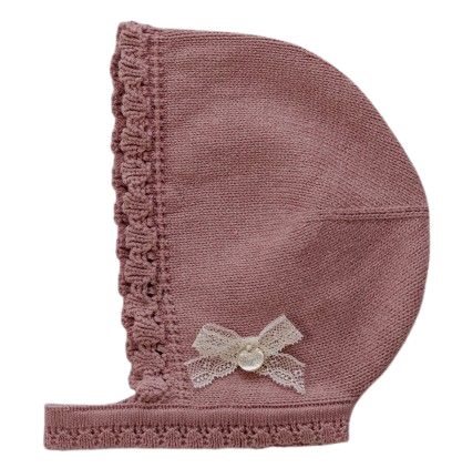 RIGOLA BABY GIRL KNITTED HAT PINK