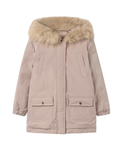 MAYORAL GIRL PARKA COAT BEIGE