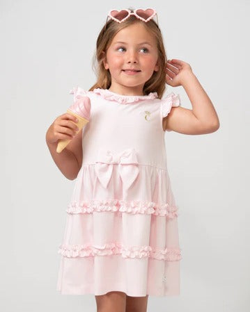 CARAMELO GIRL FRILL DRESS WITH BOW