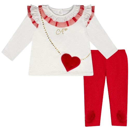 LITTLE ADEE BABY GIRL HOPE LEGGING SET