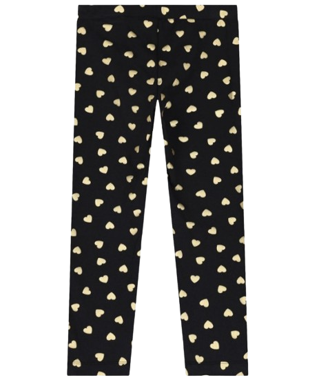 MOSCHINO GIRL GOLD HEART LEGGINGS