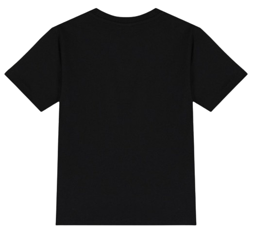 MOSCHINO BOY COTTON LOGO T SHIRT BLACK