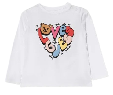 GUESS BABY GIRL LOVE LONG SLEEVED TOP