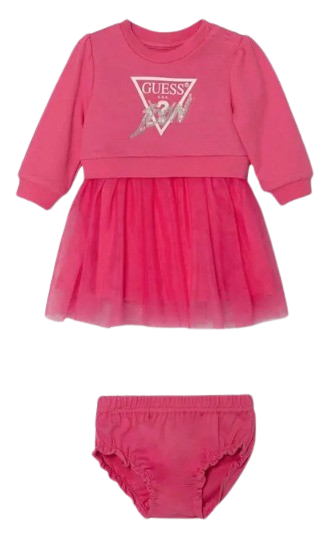 GUESS BABY GIRL JERSEY & TULLE DRESS