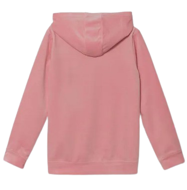 GUESS GIRL VELOUR HOODIE PINK