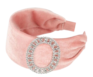 ANGEL FACE GIRL DIAMANTE HEADBAND ROSE