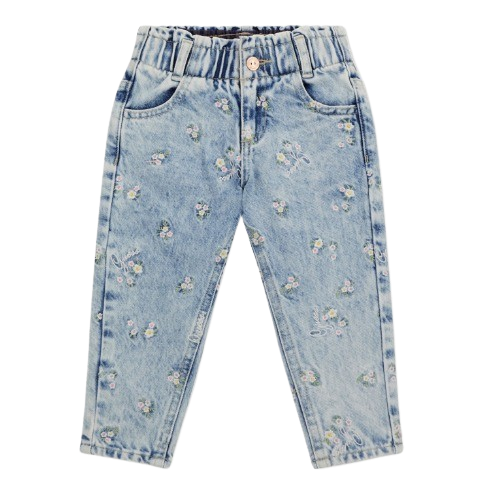 GUESS BABY GIRL FLOWER JEAN