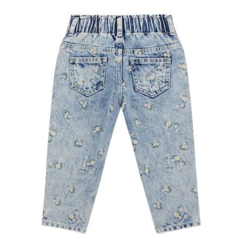 GUESS BABY GIRL FLOWER JEAN