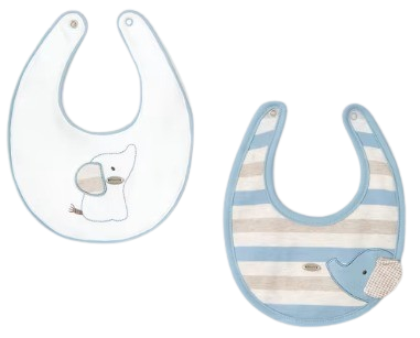 MAYORAL BABY BOY PACK OF TWO BIBS BLUE