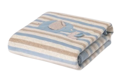 MAYORAL BABY BOY STRIPED ELEPHANT BLANKET