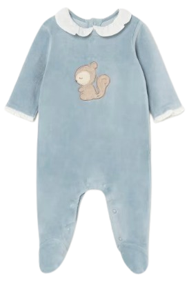 MAYORAL BABY BOY COTTON BABYGROW TWO PACK BLUE