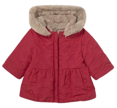 MAYORAL BABY GIRL REVERSIBLE COAT RED