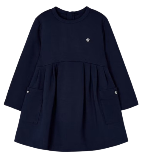 MAYORAL GIRL JERSEY DRESS NAVY