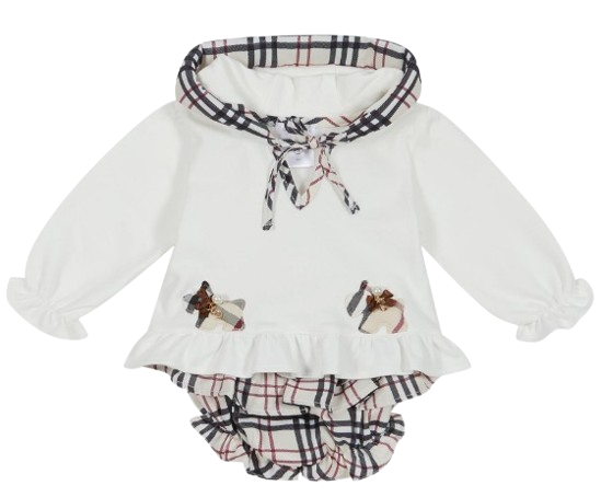 DEOLINDA BABY GIRL HOODIE TOP WITH BLOOMERS