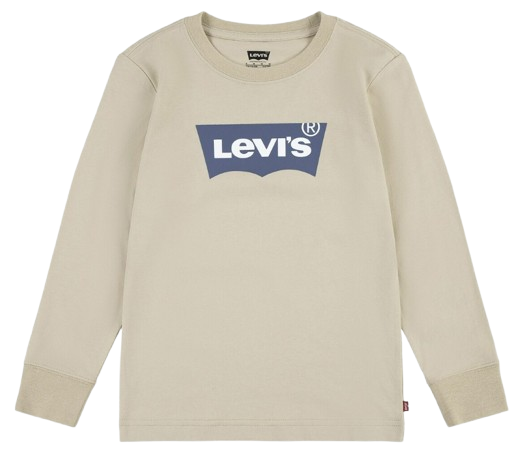 LEVI BOY CLASSIC LOGO LONG SLEEVED TOP BEIGE