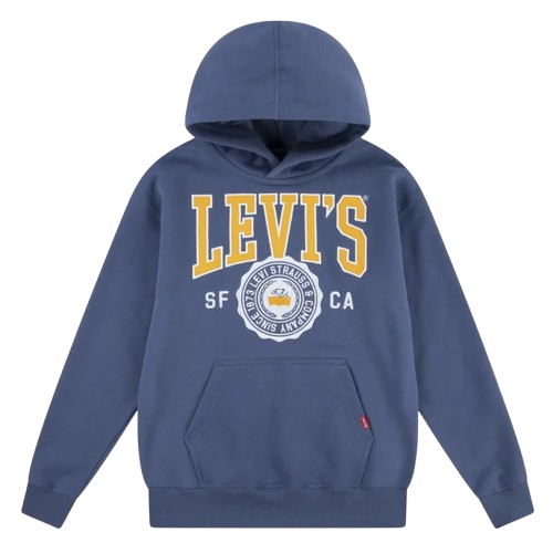 LEVI BOY VARSITY LOGO HOODIE BLUE