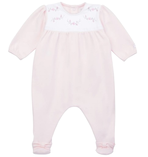 EMILE ET ROSE BABY GIRL ROSEBUD BABYGROW PINK