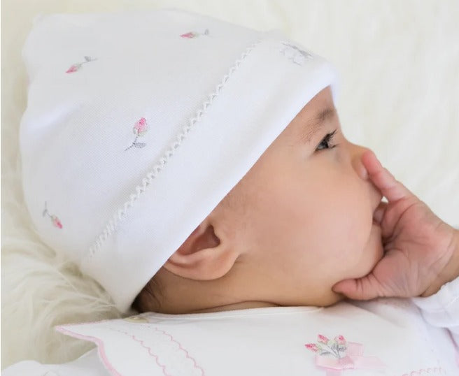 EMILE ET ROSE BABY GIRL ROSEBUD HAT