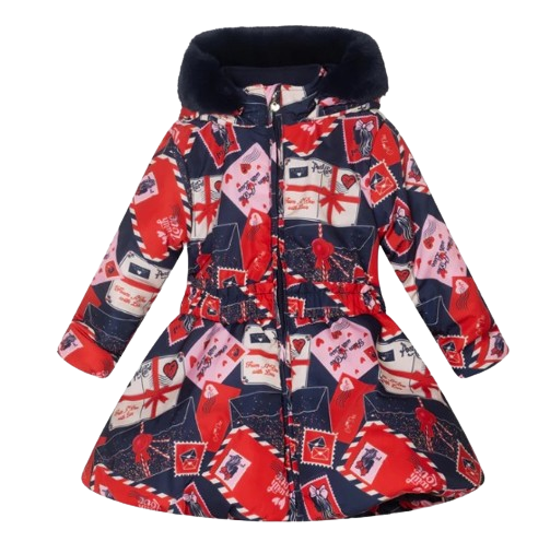 ADEE GIRL RILEY COAT NAVY