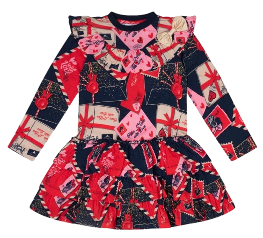 ADEE GIRL REGINA PRINT DRESS