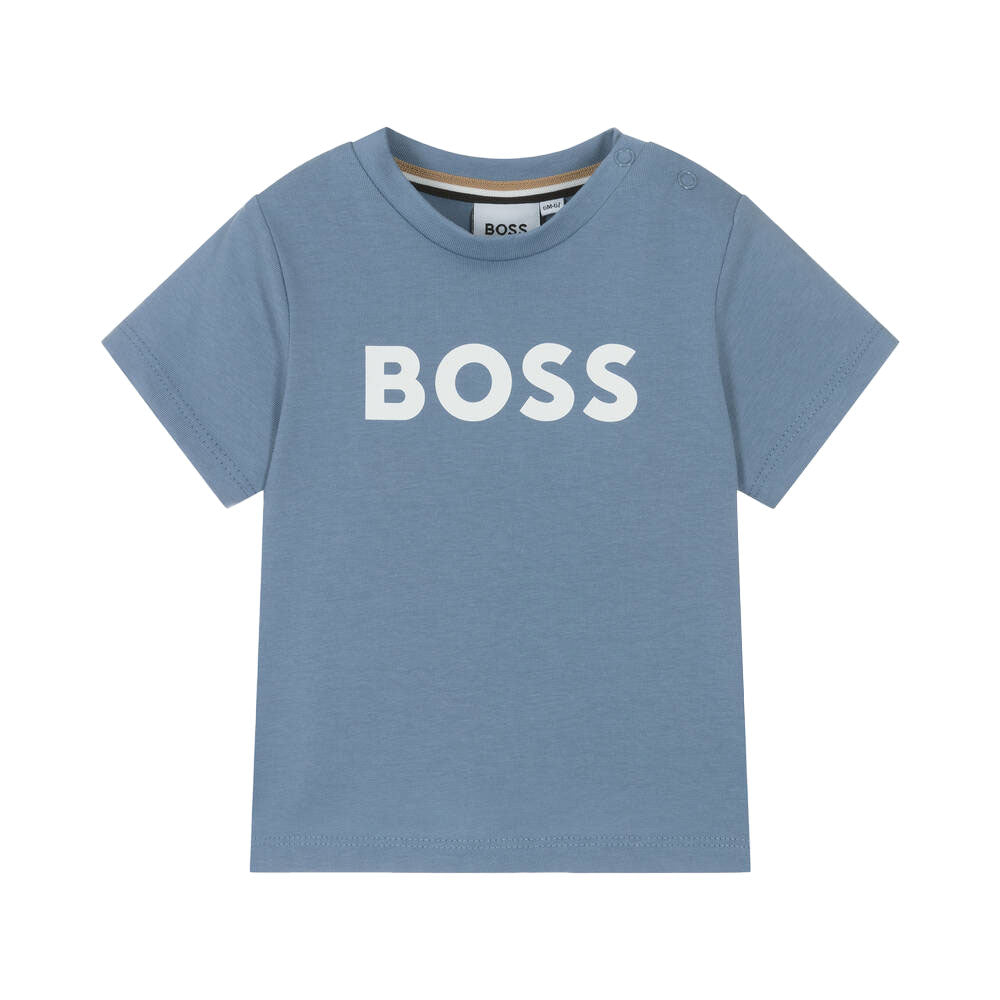 BOSS BABY BOY ESSENTIAL T SHIRT MID BLUE