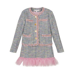 ANGEL FACE GIRL MARYLOU TWEED JACKET & SKIRT SET