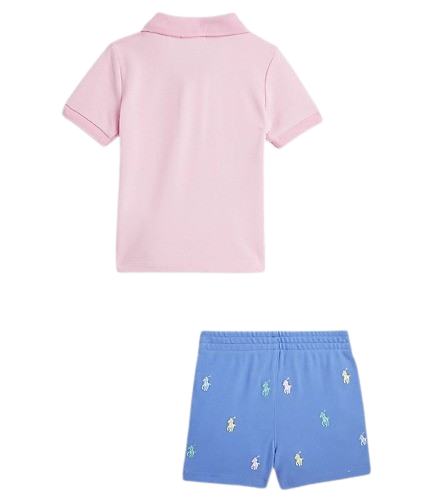 RALPH LAUREN BABY BOY POLO TOP AND SHORTS SET