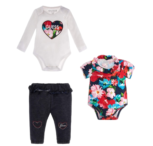GUESS BABY GIRL THREE PIECE SET