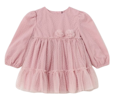 MAYORAL BABY GIRL TULLE DRESS PINK