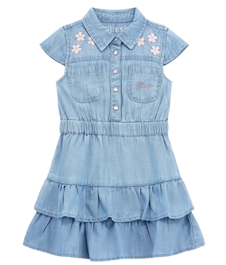 GUESS BABY GIRL DENIM DRESS WITH PANTS