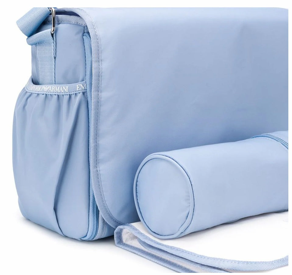 EMPORIO ARMANI BABY CHANGING BAG PALE BLUE
