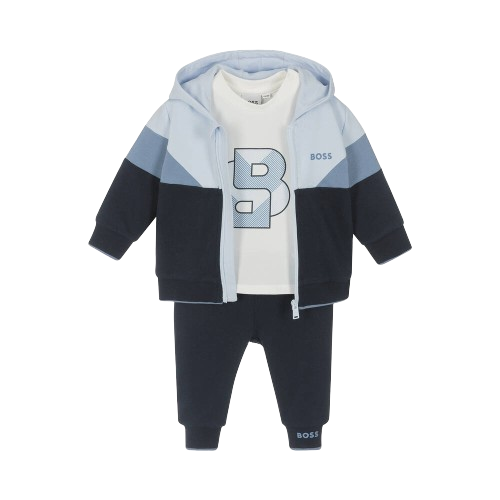 BOSS BABY BOY TRACKSUIT WITH TSHIRT NAVY