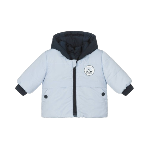 BOSS BABY BOY REVERSIBLE PADDED COAT BLUE