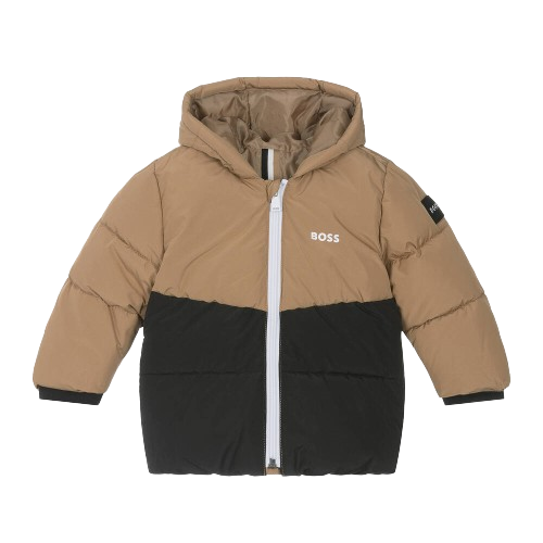 BOSS BABY BOY HOODED  PUFFER COAT