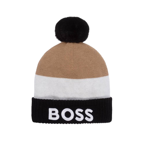 BOSS BABY BOY POM POM COLOUR BLOCK  HAT