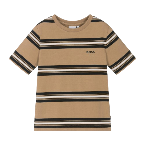 BOSS BOY COTTON STRIPED T SHIRT