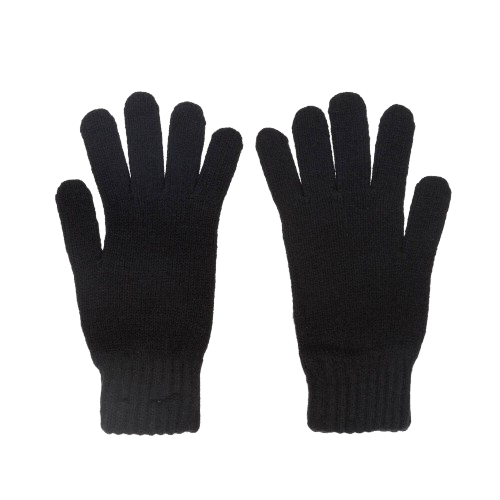 BOSS BOY KNITTED GLOVES BLACK