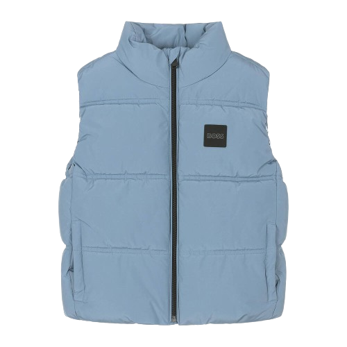 BOSS BOY PADDED GILET BLUE