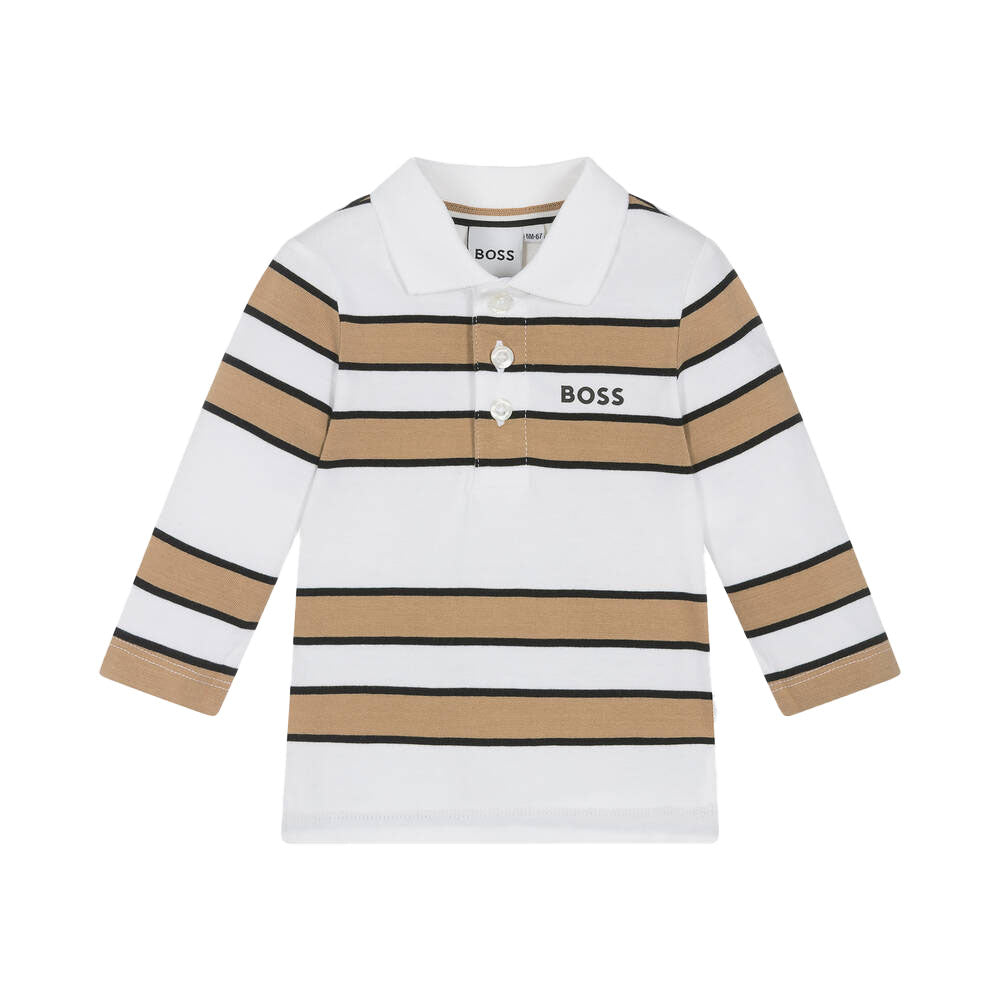 BOSS BABY BOY COTTON STRIPED POLO