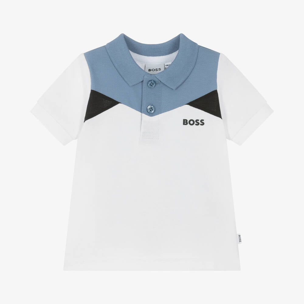 BOSS BABY BOY COLOUR BLOCK POLO