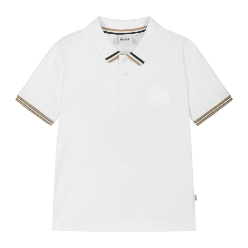 BOSS BOY FASHION POLO WHITE