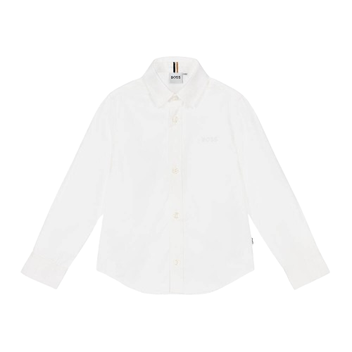 BOSS BOY  CLASSIC  COTTON SHIRT WHITE