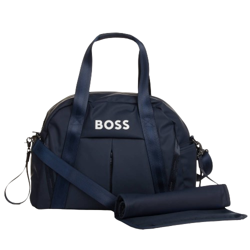 BOSS CHANGING BAG NAVY BLUE