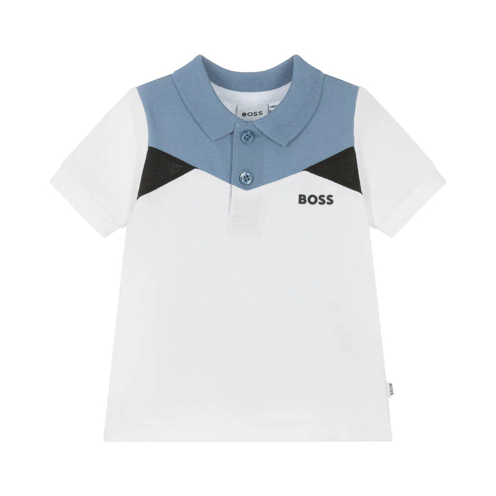 BOSS BABY BOY COLOUR BLOCK POLO