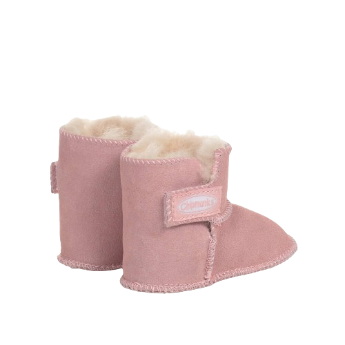 CHIPMUNKS BABY GIRL SUEDE BOOT PALE PINK