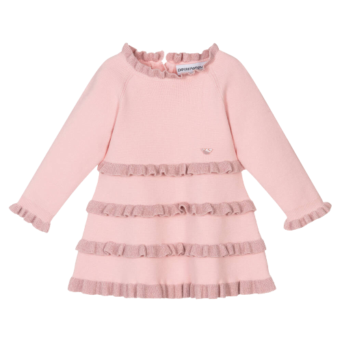 EMPORIO ARMANI BABY GIRL KNITTD DRESS Jellyrolls Kidswear