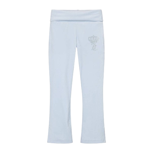 JUICY COUTURE GIRL VELOUR JOGGERS PALE BLUE