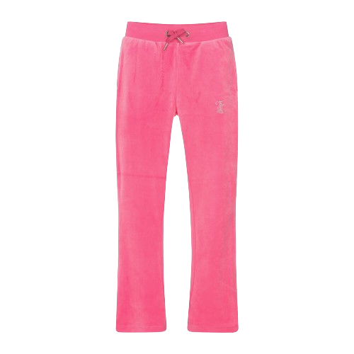 JUICY COUTURE GIRL VELOUR JOGGERS DEEP PINK